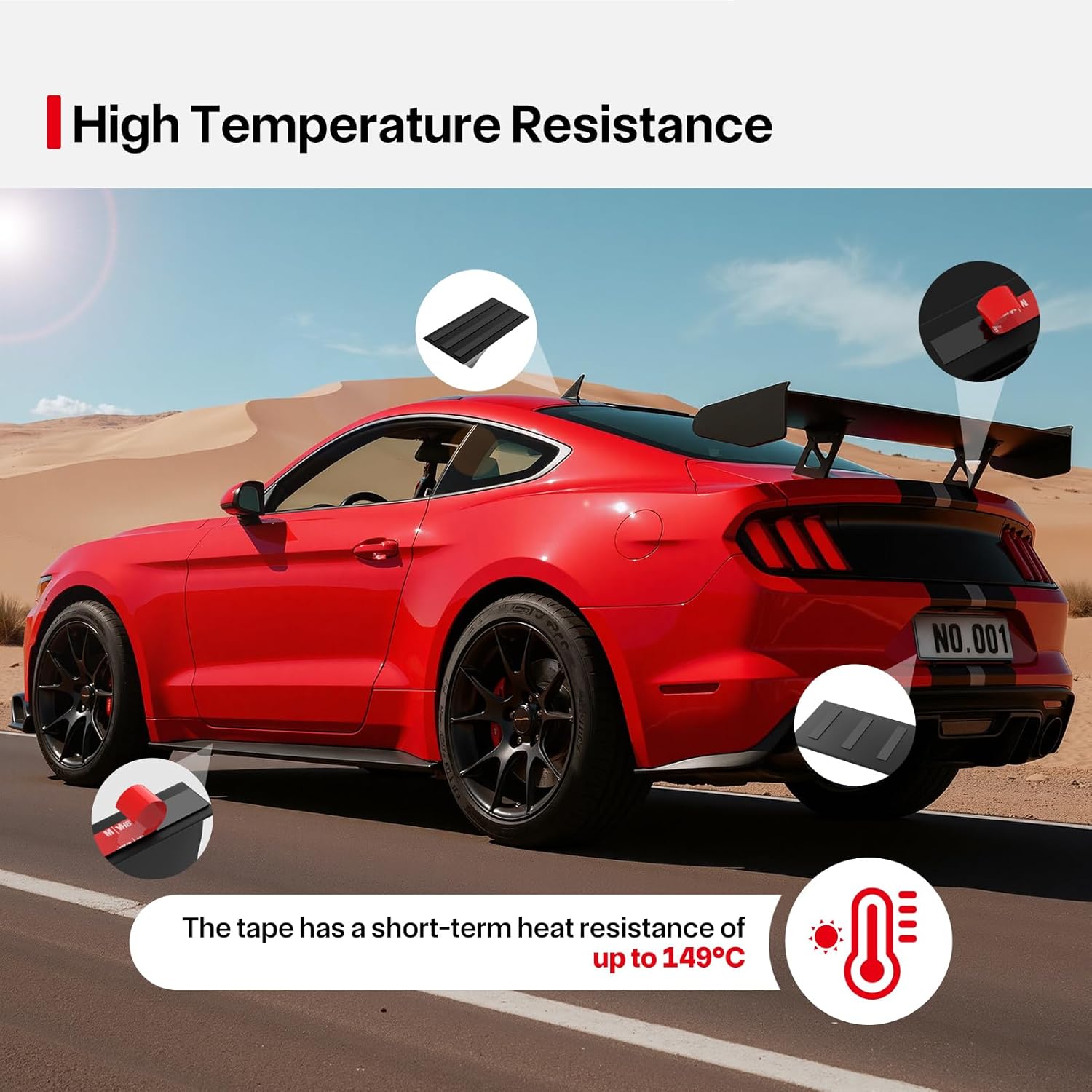 Thumbnail 3 de FIXCHORD Double Sided Tape Heavy Duty (black) – extra strong waterproof acrylic foam mounting tape