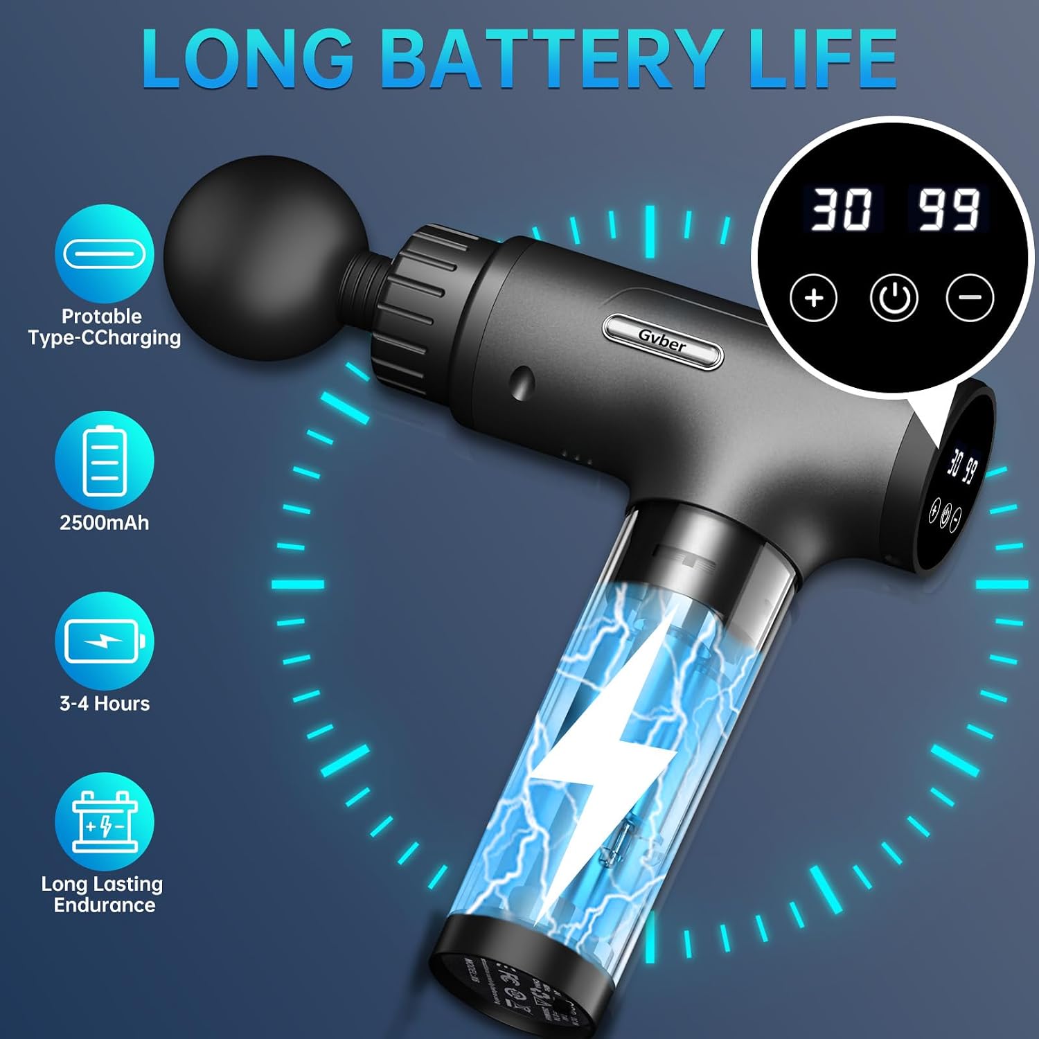Detalle 2 de Gvber Massage Gun