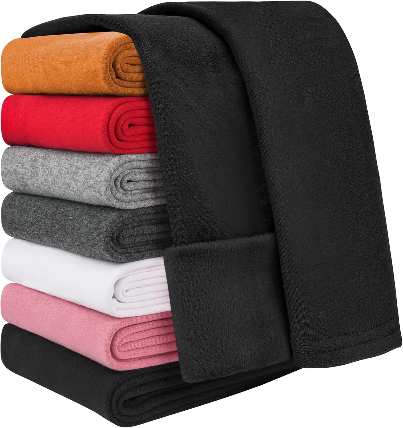 Detalle de Auranso Girls Fleece Lined Leggings 5 Years – thermal leggings