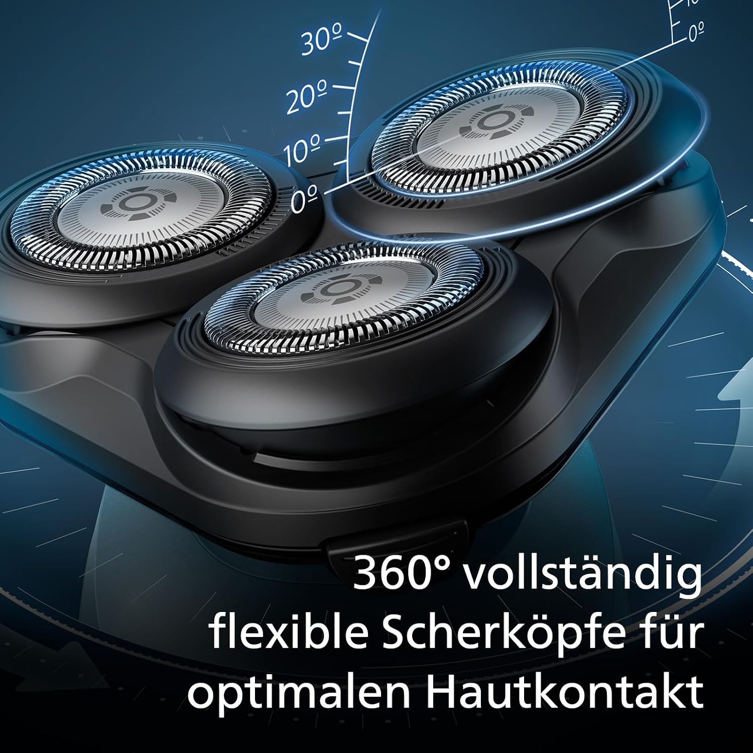 Detalle de Philips Shaver 5000 S5465/18 – Elektrischer Rasierer für Herren, Nass- und Trockenrasur