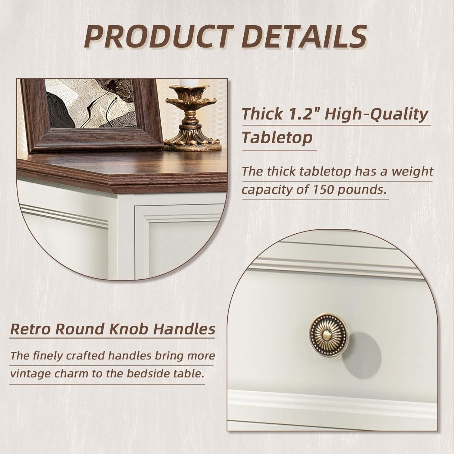 Thumbnail 6 de Joaxswe Nightstand Set of 2, 24-Inch Wide