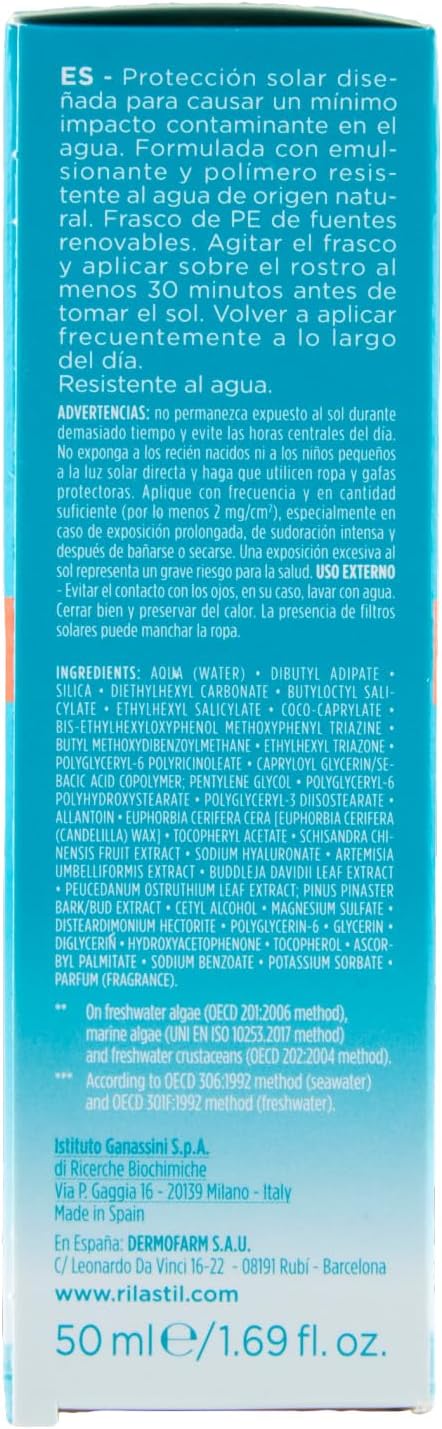 Detalle de Rilastil Sun System Advance Protection Fluido Solare SPF30 Idratante – 50 ml