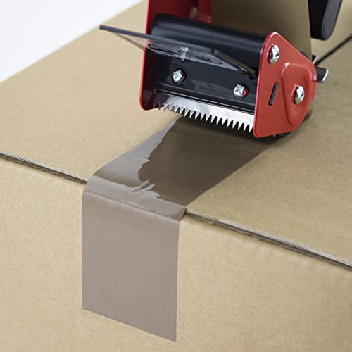 Detalle de RAPESCO 1683 Dispenser Nastro Adesivo da Imballaggio 960 e 1 Rotolo: robustezza professionale e praticità
