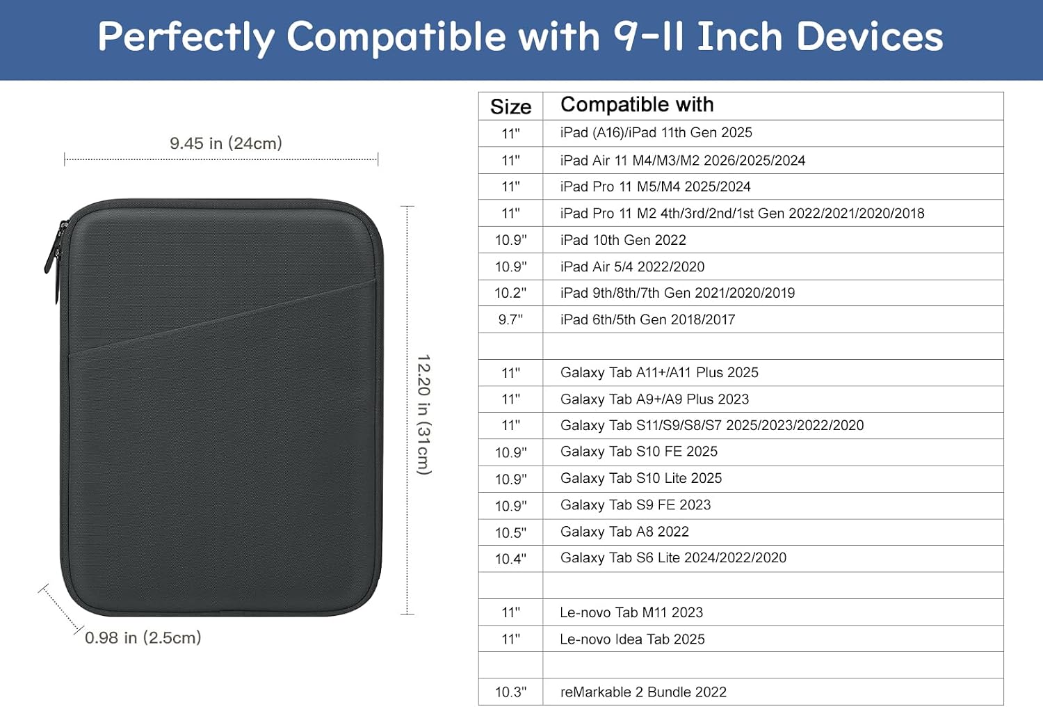 Thumbnail 1 de Dadanism 9-11 Tablet Sleeve Bag Case