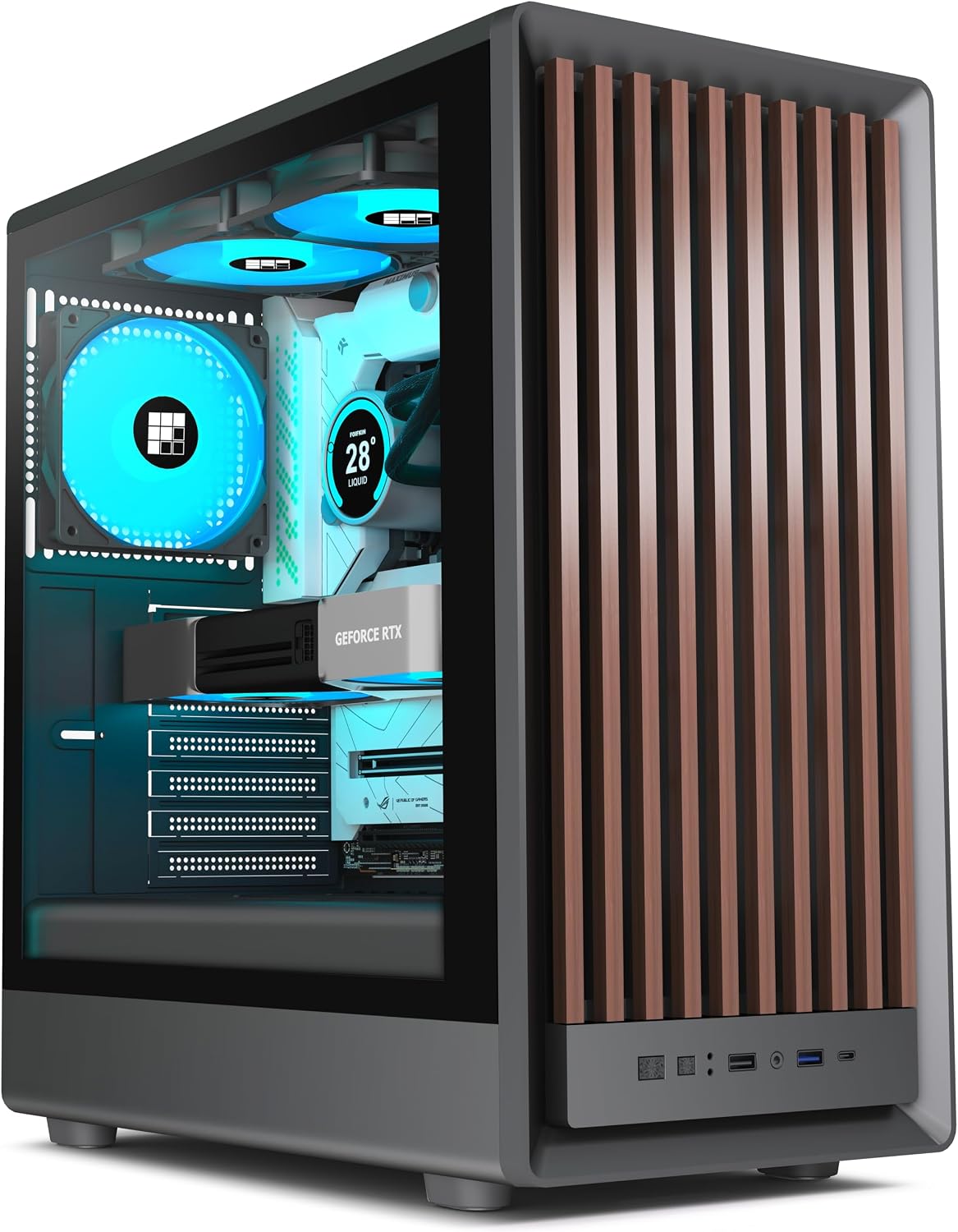 Detalle de FOIFKIN M1 Case ATX Mid-Tower con Type-C