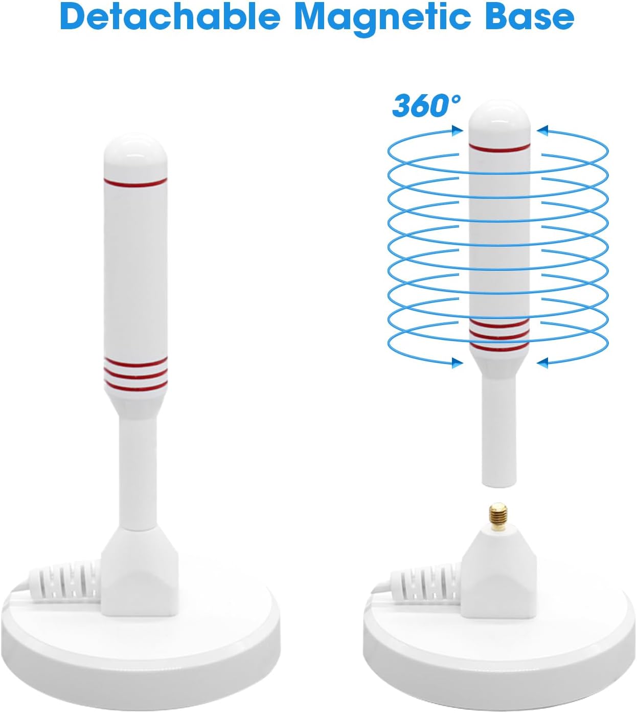 Thumbnail 2 de LEADSIGN amplified TV aerial (indoor/outdoor) for Freeview smart TVs with long-range reception