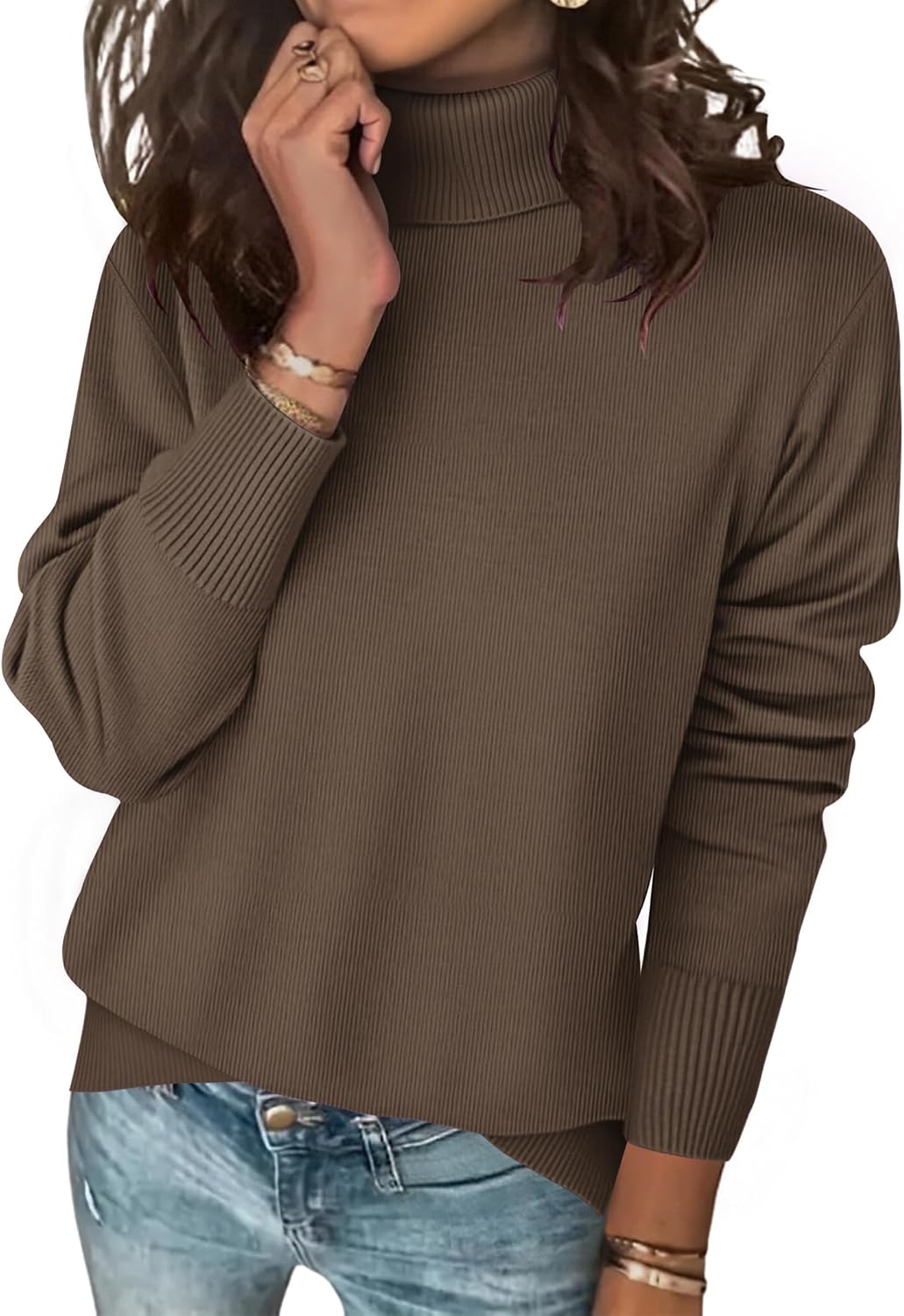 Thumbnail 6 de Zeagoo Turtleneck Sweater Casual Chunky Jumper