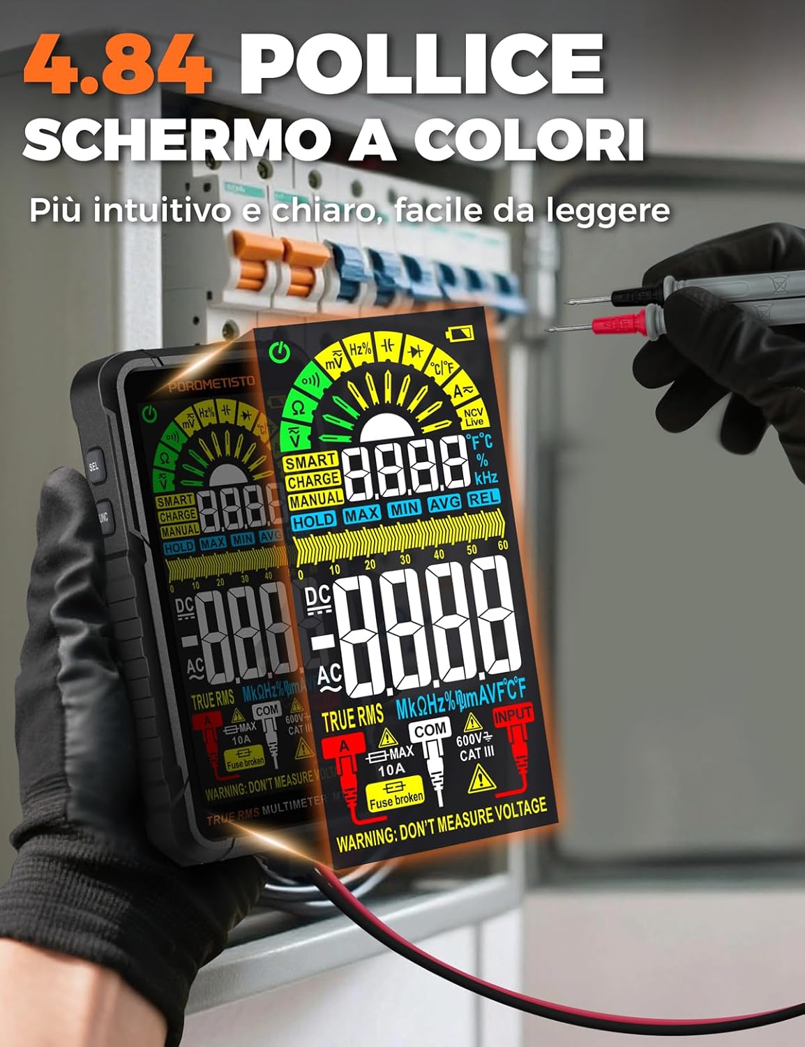 Thumbnail 3 de POROMETISTO TRMS Multimetro 6000 conteggi 📟