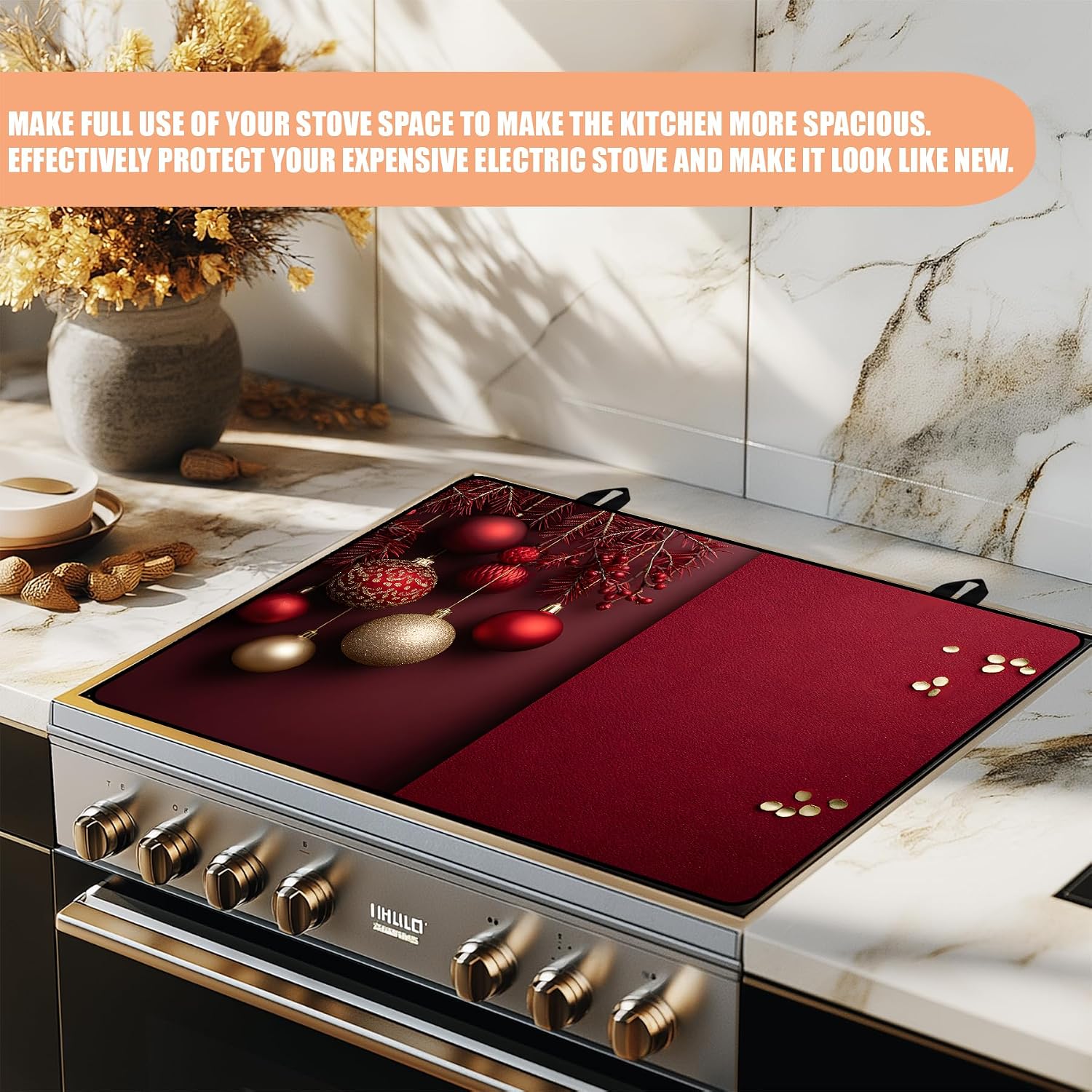 Detalle 1 de Glass Stove Top Cover Mat, 28.5 x 20.5 in