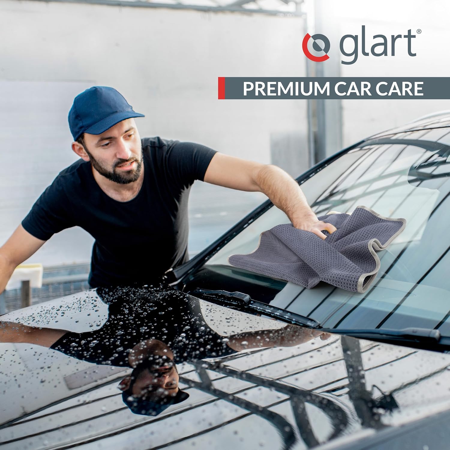 Thumbnail 5 de Glart 47TB Lot de 2 Chiffons Microfibre XXL 70×40 cm – séchage doux et absorbant pour peinture, verre et carrosserie