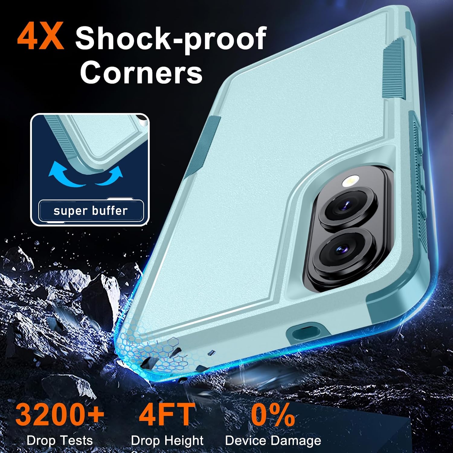 Detalle 2 de RMOCR Galaxy S25 Edge rugged case with lanyard