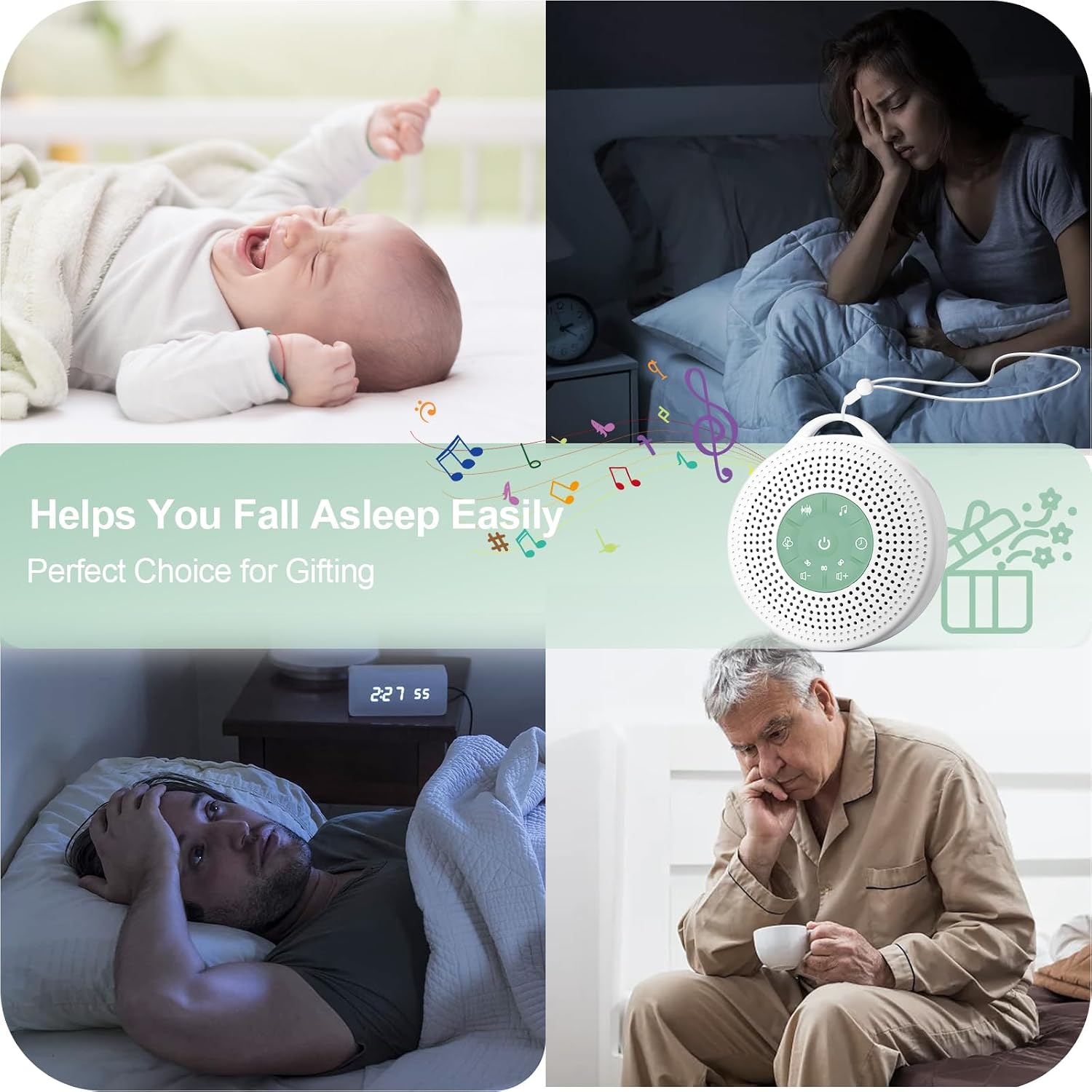 Detalle 2 de White Noise Machine Baby 2000mAh portable white noise device