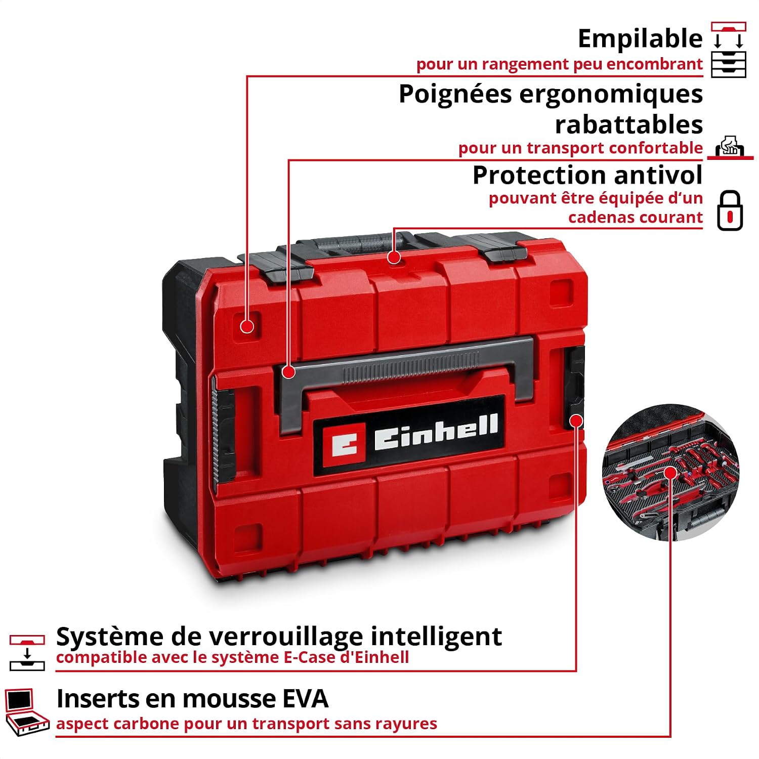 Thumbnail 3 de Original Einhell E-Case coffret à outils 121 pièces automobile