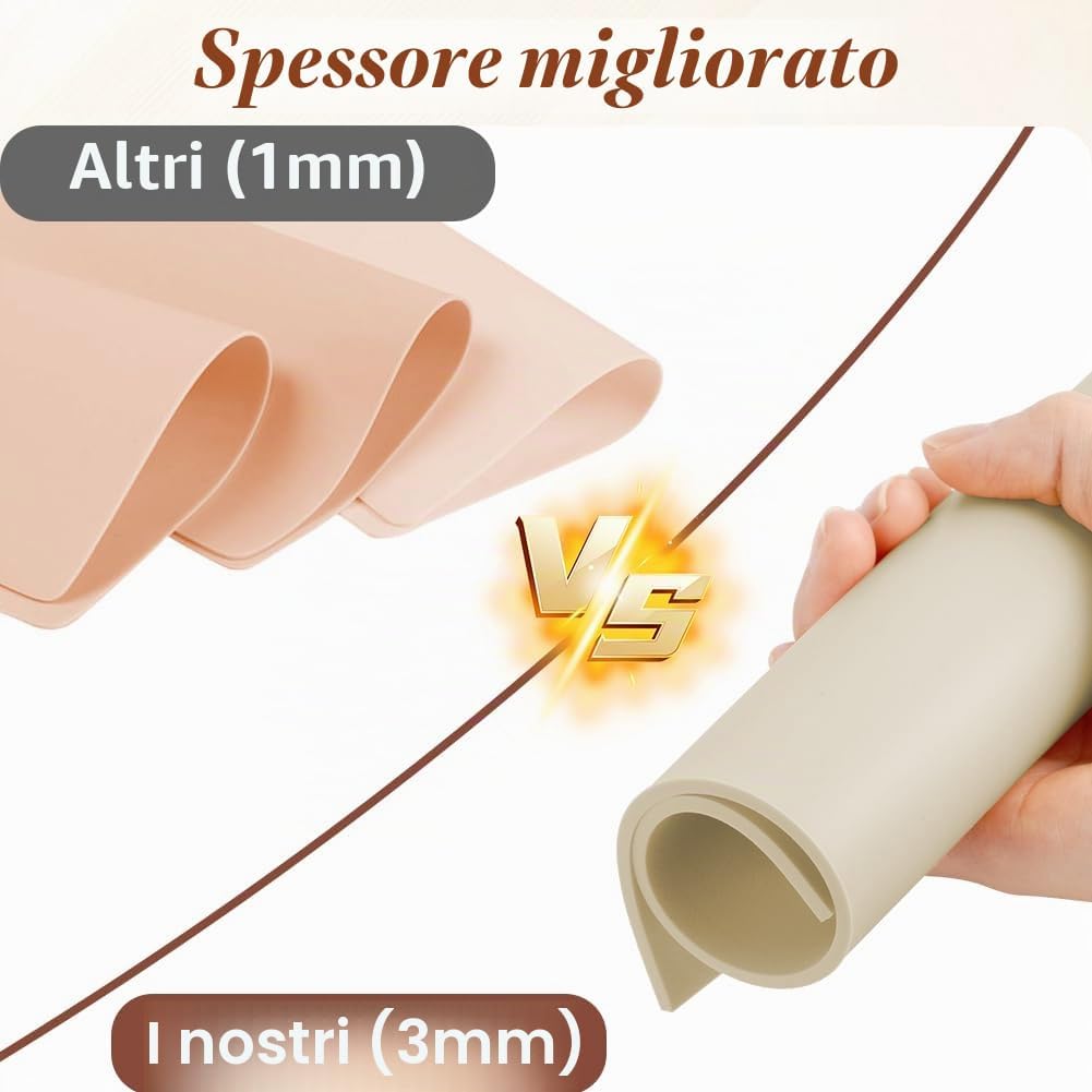 Detalle de Vicloon Pelle Sintetica Tattoo 3mm – 3 Pezzi 210 x 297 mm beige