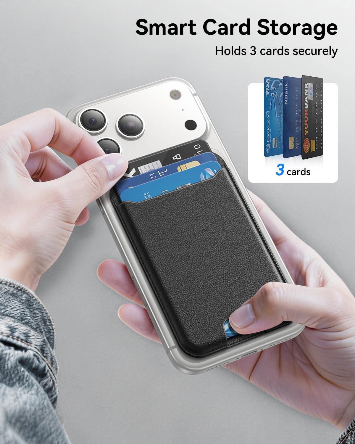 Detalle 1 de TWZKG MagSafe Wallet 0.15 inch slim