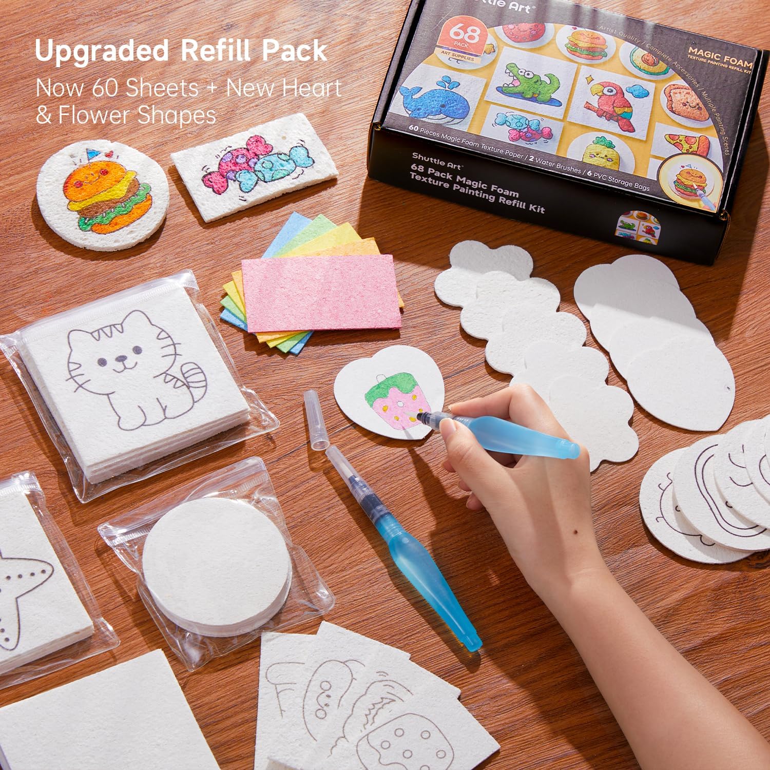Thumbnail 3 de Shuttle Art Magic Puffy Paint Kit 66 pcs