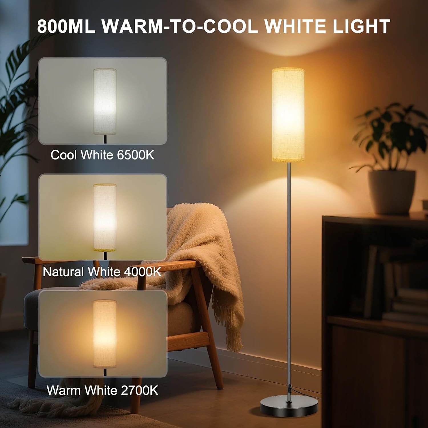 Detalle de FRIDEKO HOME Floor Lamp 9W 800LM