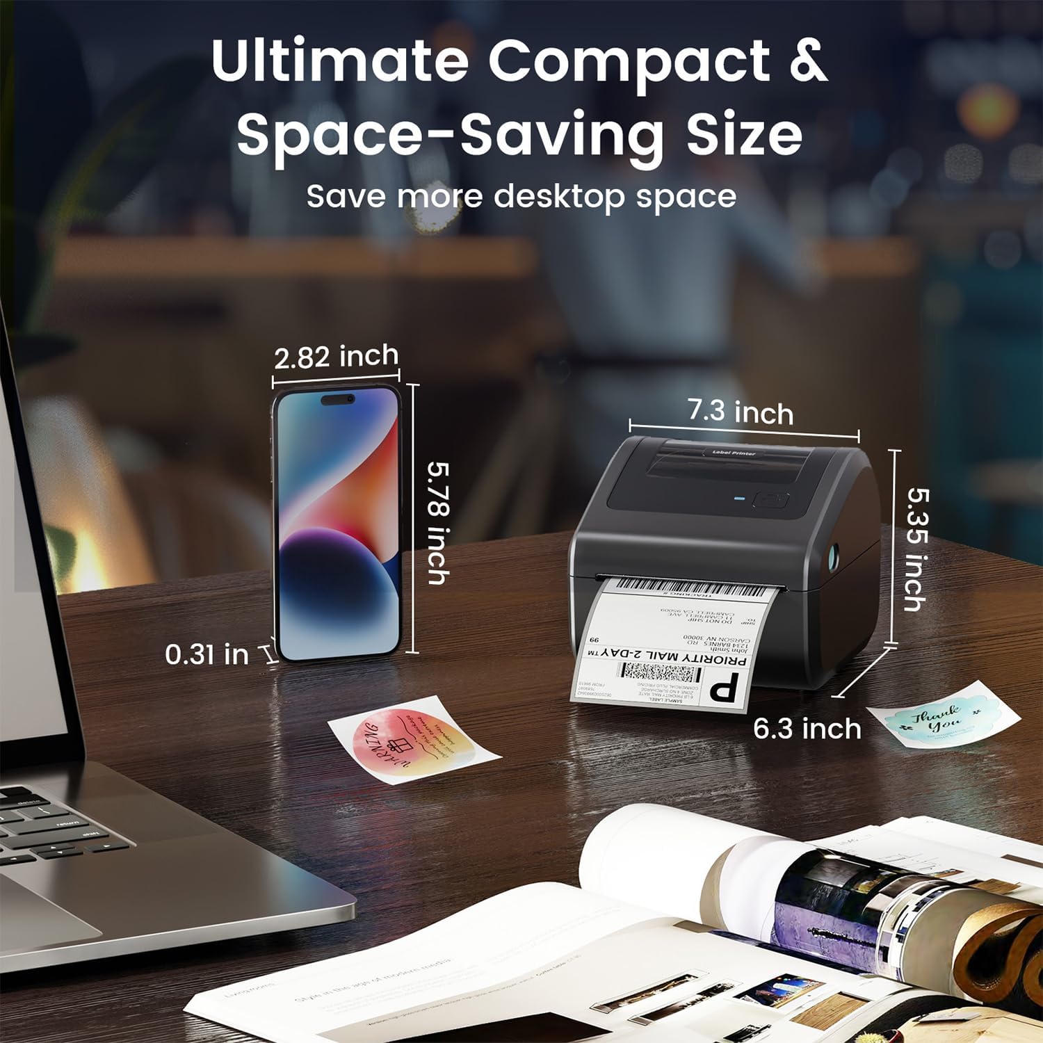 Thumbnail 4 de Omezizy D450BT 4x6 Thermal Label Printer