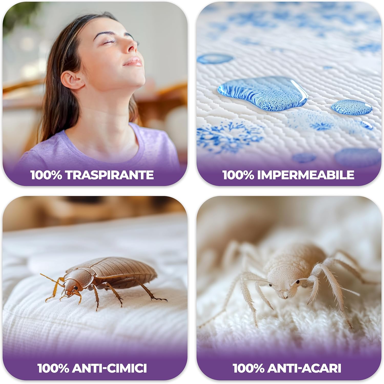 Thumbnail 2 de Utopia Bedding Coprimaterasso Impermeabile 200 x 200 cm con Cerniera – Protezione totale e comfort