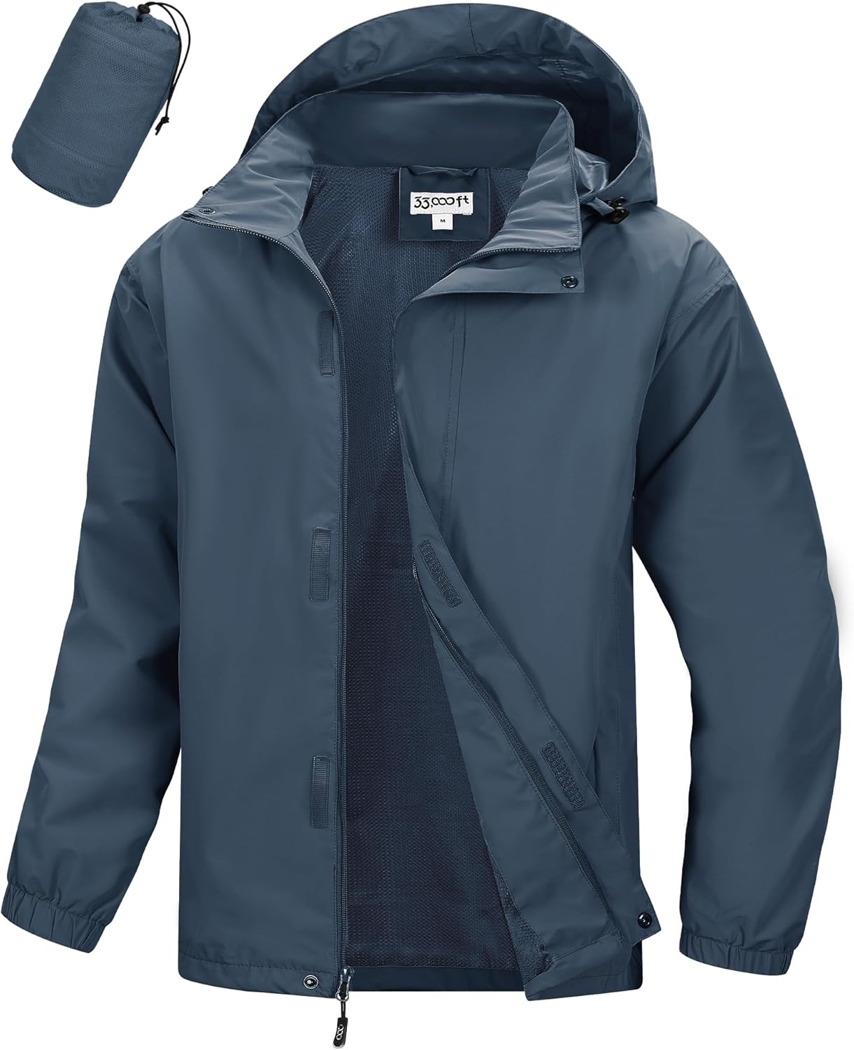 Thumbnail 5 de 33,000ft wasserdichte Herren-Regenjacke mit Kapuze – atmungsaktiv für Fahrrad & Outdoor