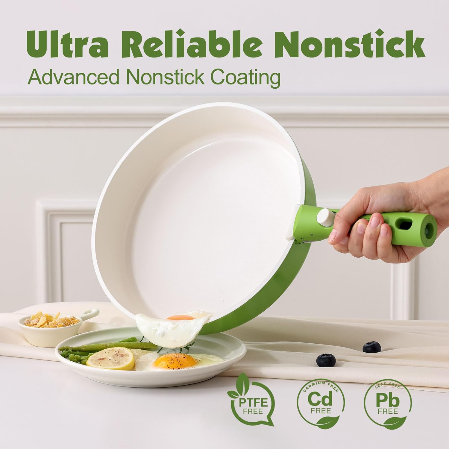 Thumbnail 3 de SENSARTE 17 Piece Ceramic Cookware Set