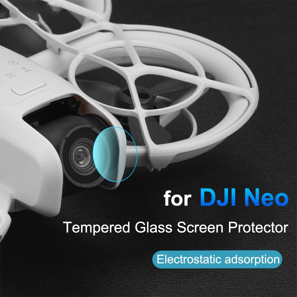 Detalle de Lemxiee 3er-Set Panzerglas Kamera Schutzfolie für DJI Neo – HD, 9H, kratzfest