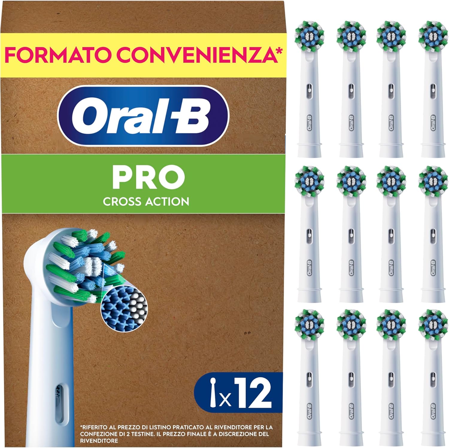 Detalle de Oral-B Pro Cross Action 12 testine 🪥