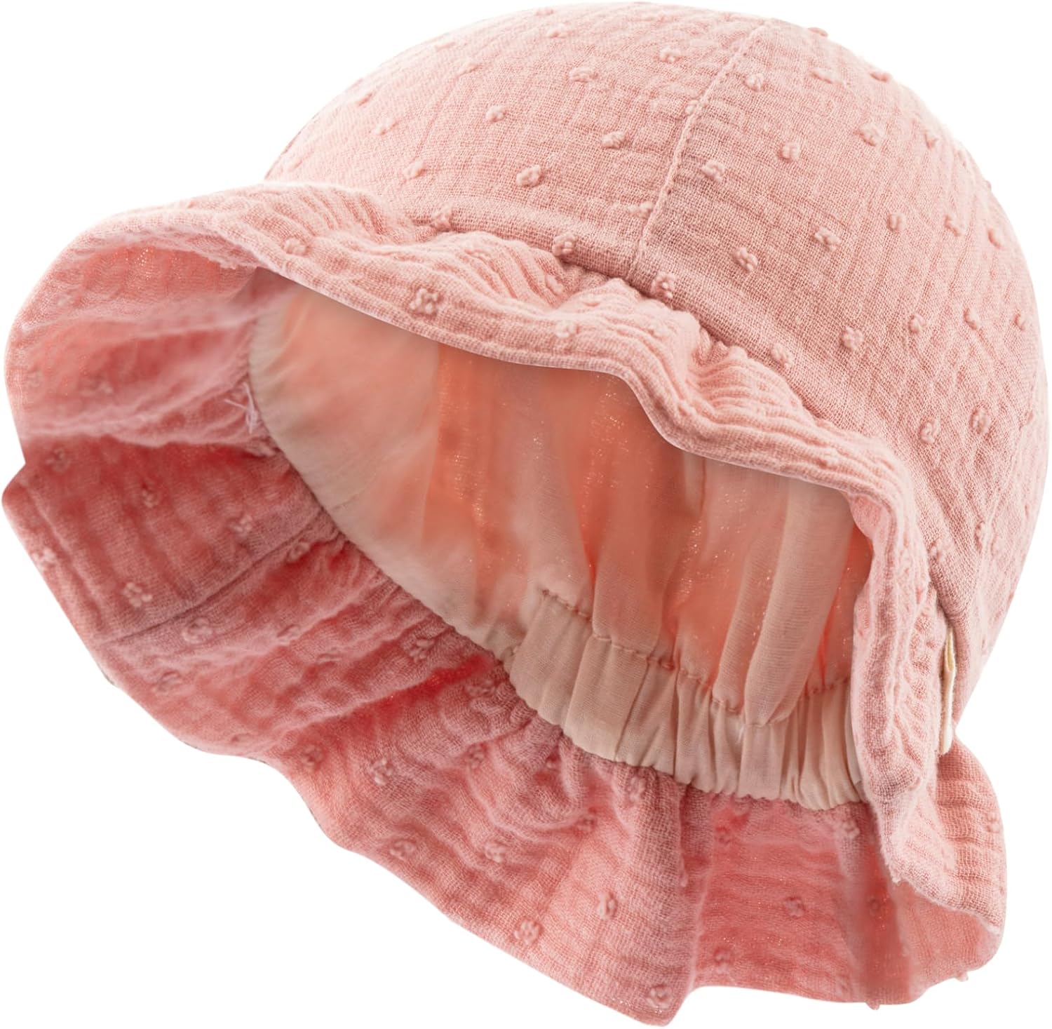 Thumbnail 6 de Sterntaler Mädchen Kinderhut aus Musselin bedruckt mit Punkten – leichter Musselinhut