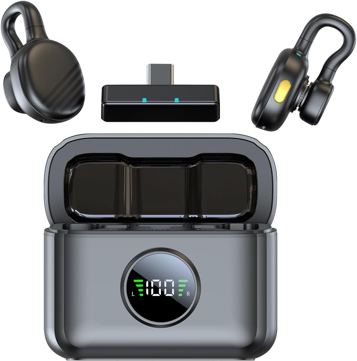 TXTUNE K28 Wireless Lavalier Microphone with USB-C and Charging Case