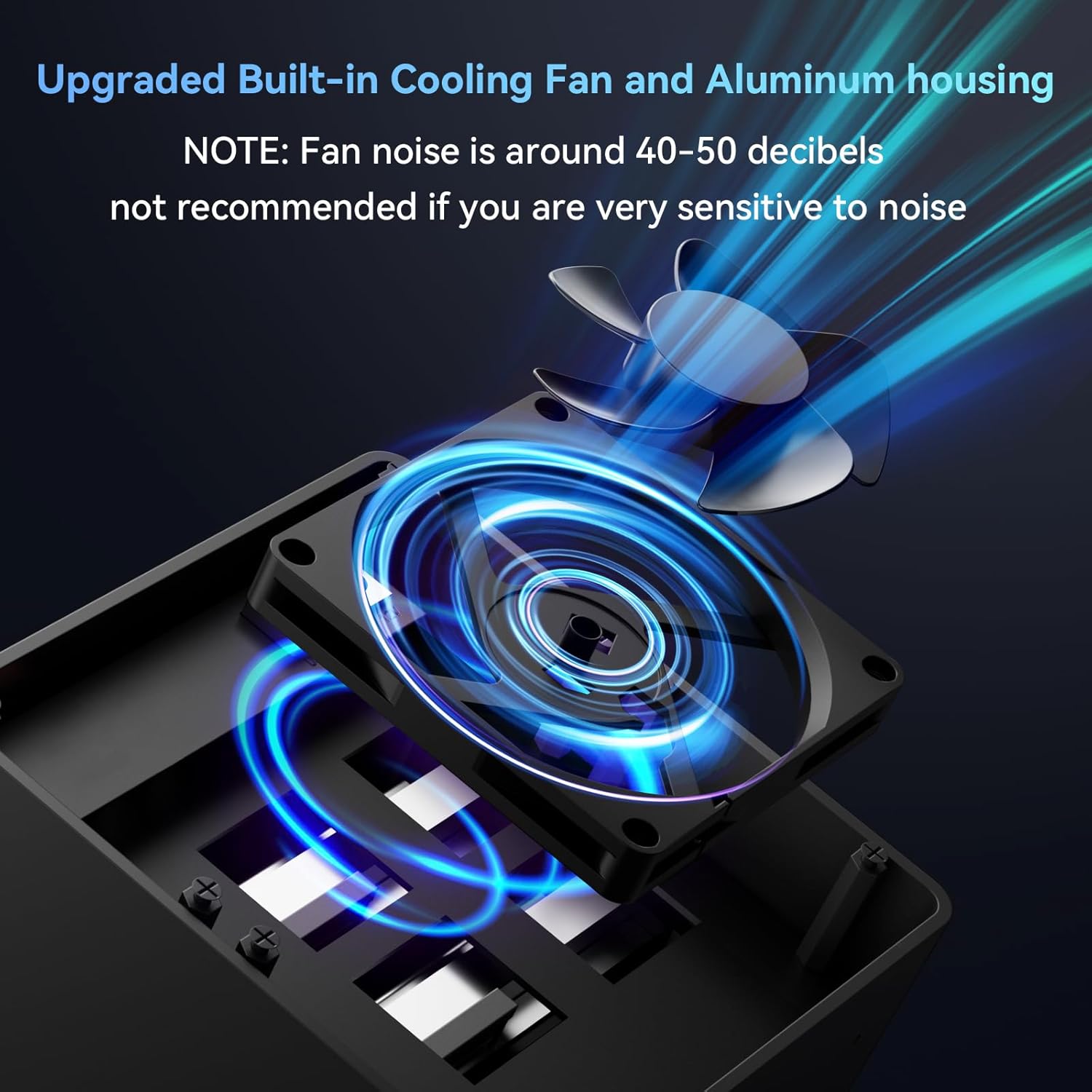 Thumbnail 3 de cenmate 4-Schacht Festplattengehäuse für 2,5/3,5" SATA HDD/SSD mit Lüfter und USB 3.0 (USB A/C)