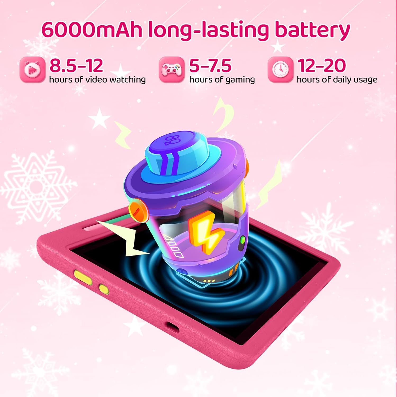 Thumbnail 5 de Laptok Tablet Bambini 10'' con Controlli Parentali e Custodia Rosa – Android 16, 20GB RAM, ESPANDE fino a 1TB