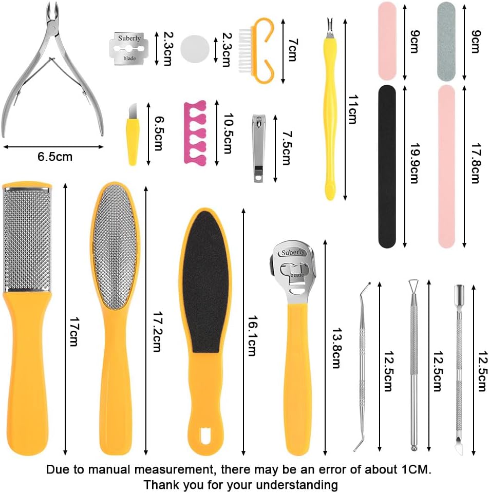 Thumbnail 1 de Alaoo Kit per pedicure, 30 pezzi – kit professionale per pedicure dei piedi in acciaio inox