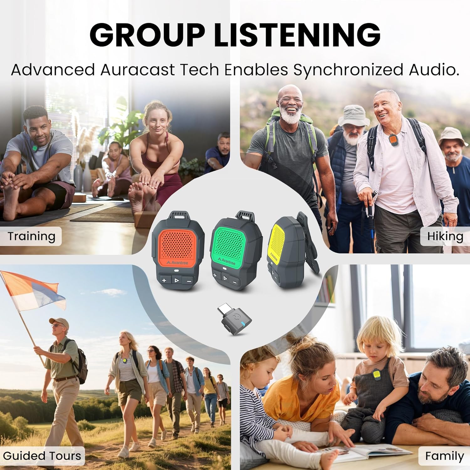 Thumbnail 1 de Avantree HomeBuddy Trio: Auracast Wireless Speaker System for Group Listening