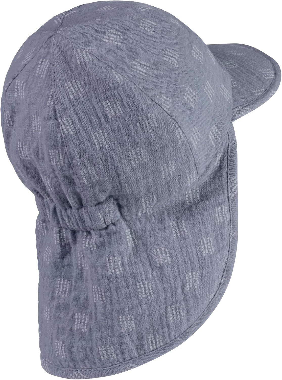 Detalle de Sterntaler Casquette à Pois en Mousseline avec Protection de la Nuque et Cordon de Serrage – Garçon