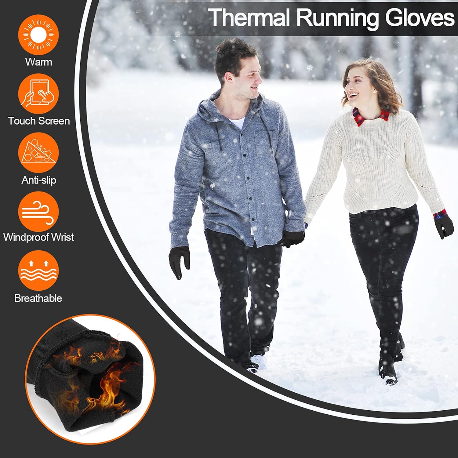 Detalle de TOLEMI Thermal Winter Gloves for Men and Women