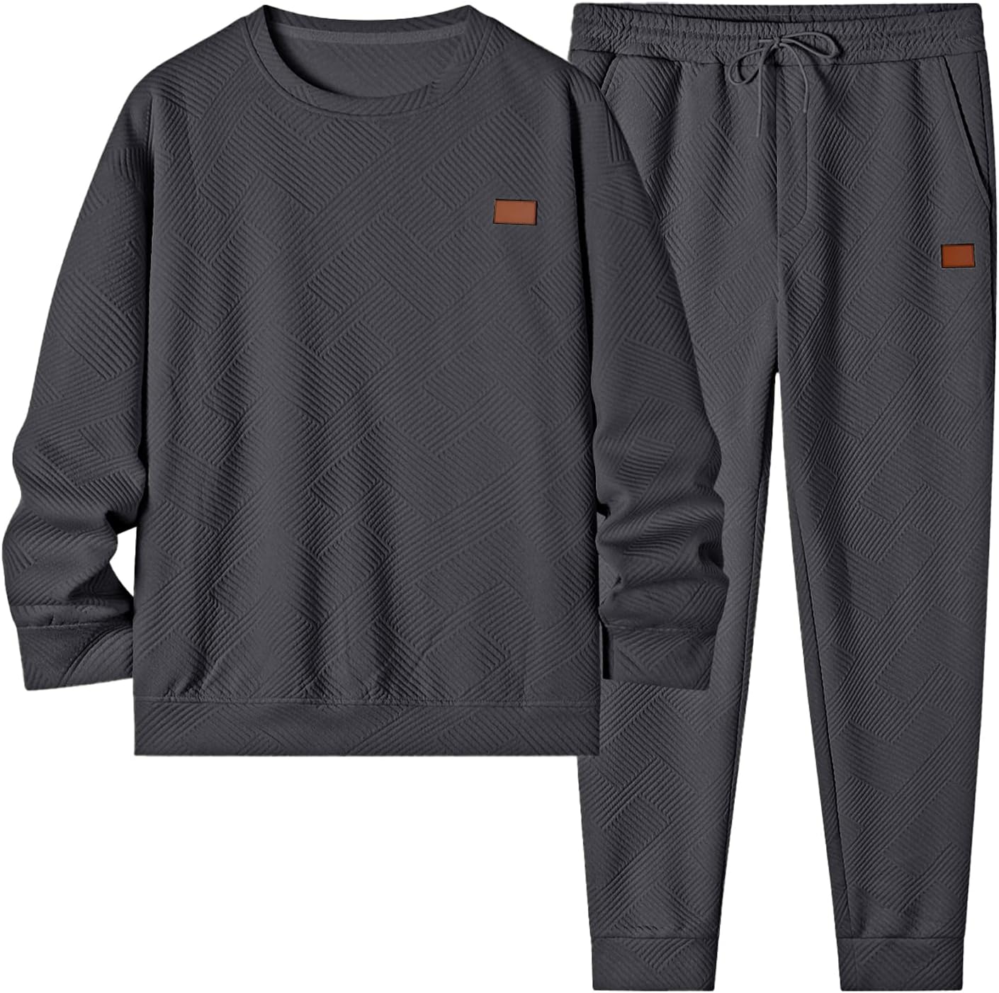Thumbnail 6 de JMIERR Men's Knit Jacquard Tracksuit 2-Piece
