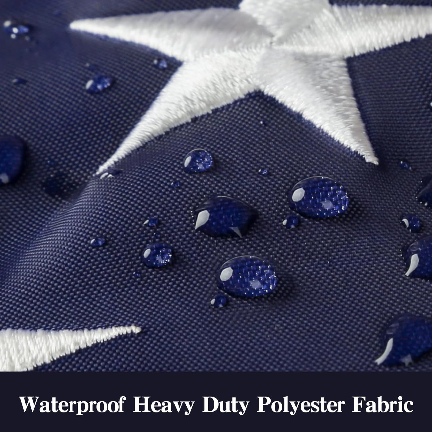 Detalle de VYBDS 3x5 FT American Flag, Polyester with Embroidered Stars