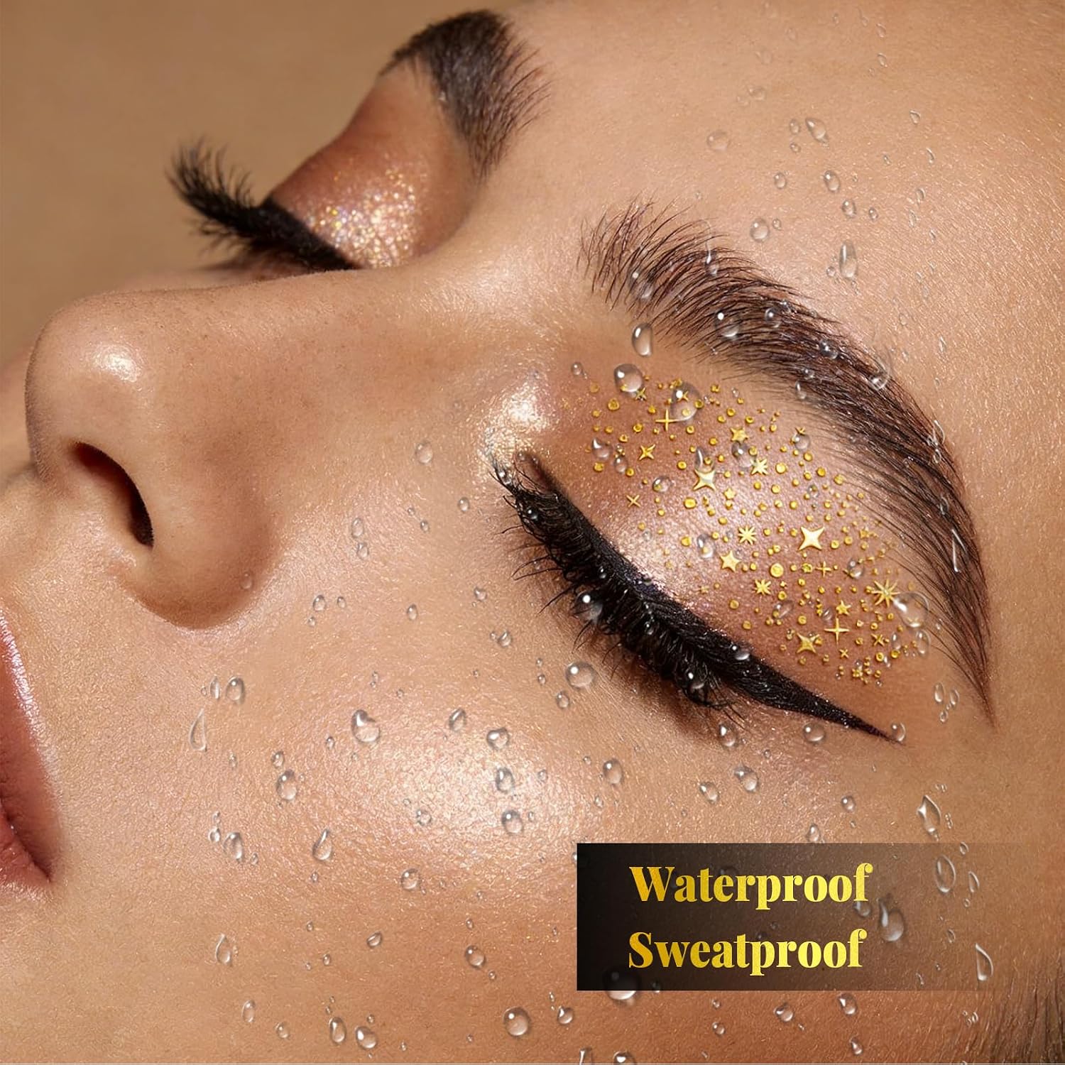 Thumbnail 3 de MWOOT Lidschatten Tattoos – 12 Stück Gold Eye Shadow Sticker für Damen