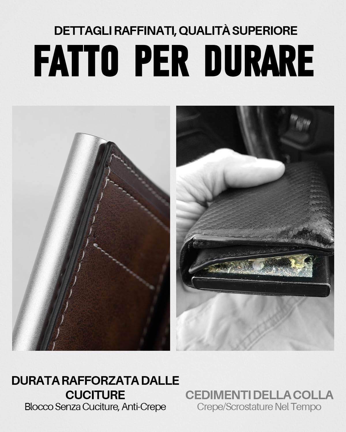 Detalle 1 de MYSHION portafoglio pop up uomo RFID 10,3 cm