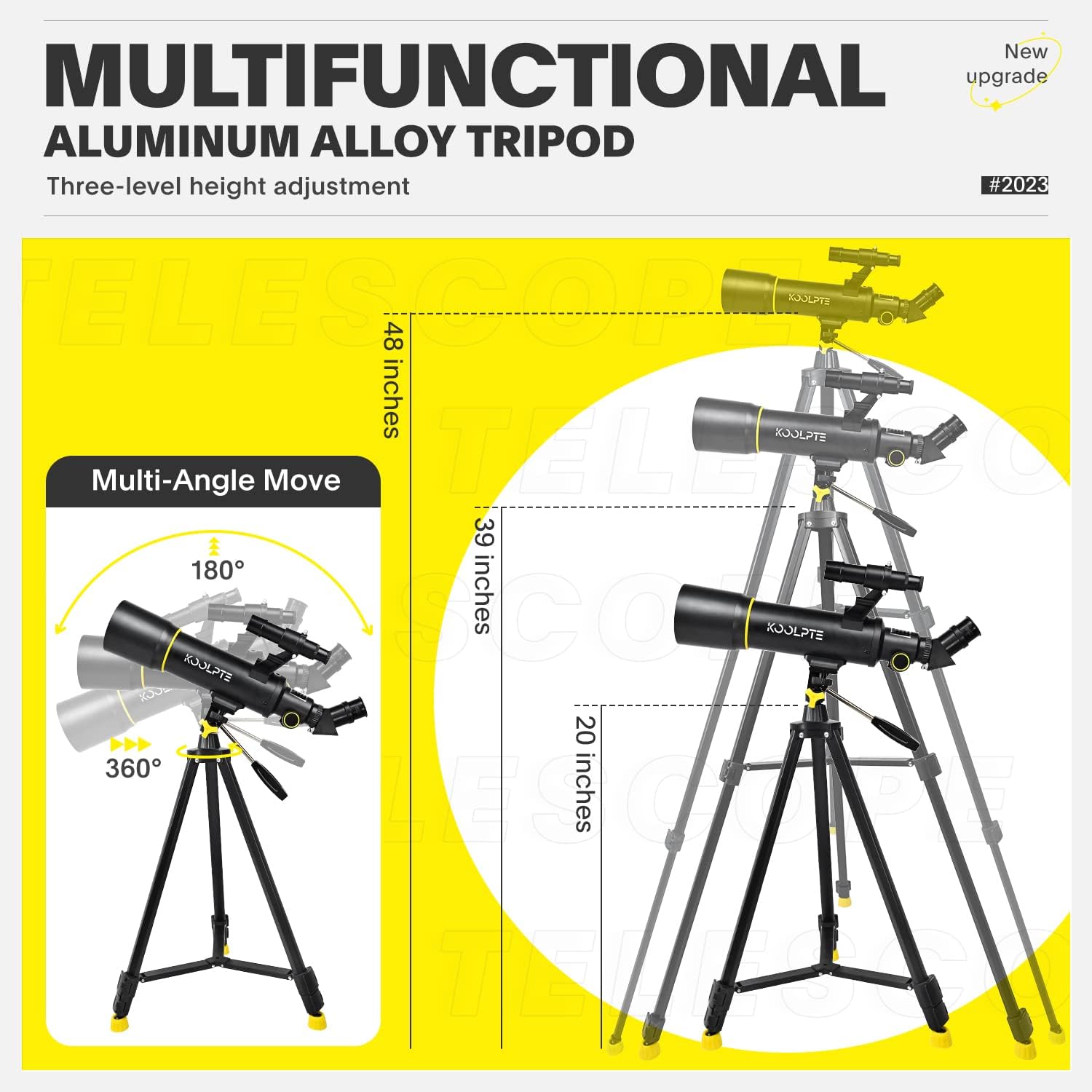 Thumbnail 4 de 70mm Aperture 400mm Refractor Telescope 20x-200x