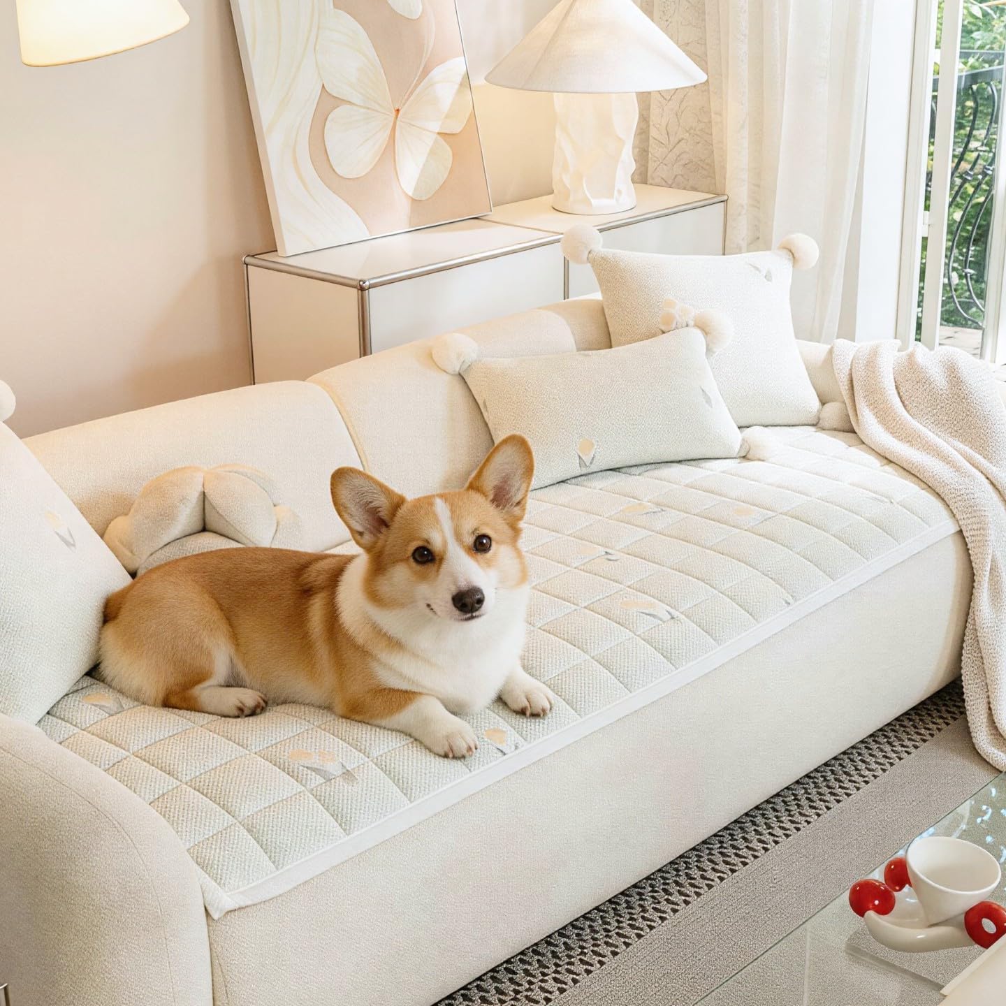 Detalle de MUNERIX Pet Couch Cover, 3-Seater