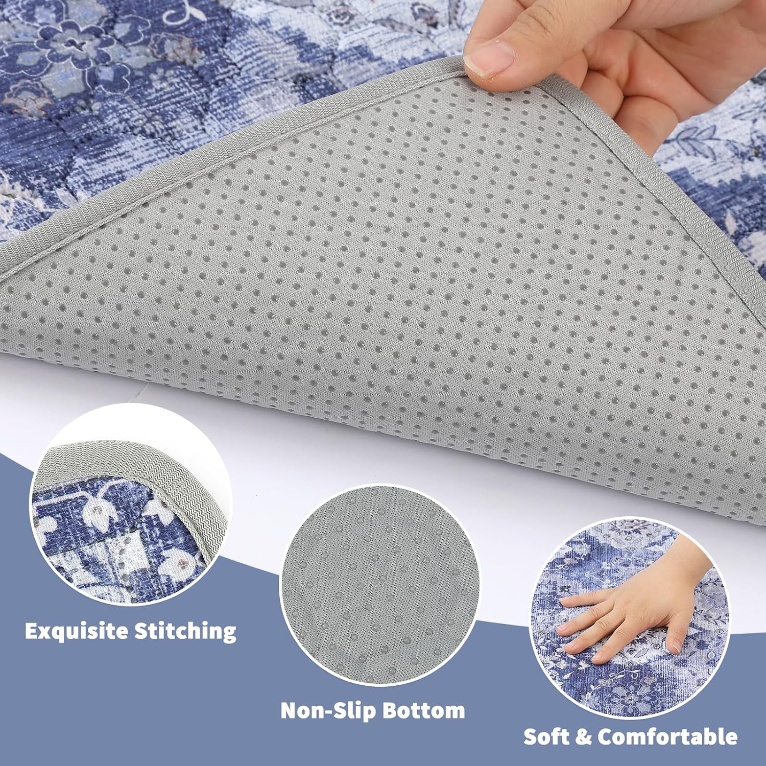 Detalle de Aruiliya Reusable Washable Puppy Pads (2 Pack) – 60 x 90 cm