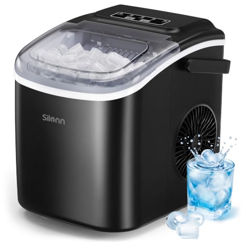 Detalle de Silonn Ice Maker Countertop: Portable 9-Bullet Ice Cubes in 6 Minutes