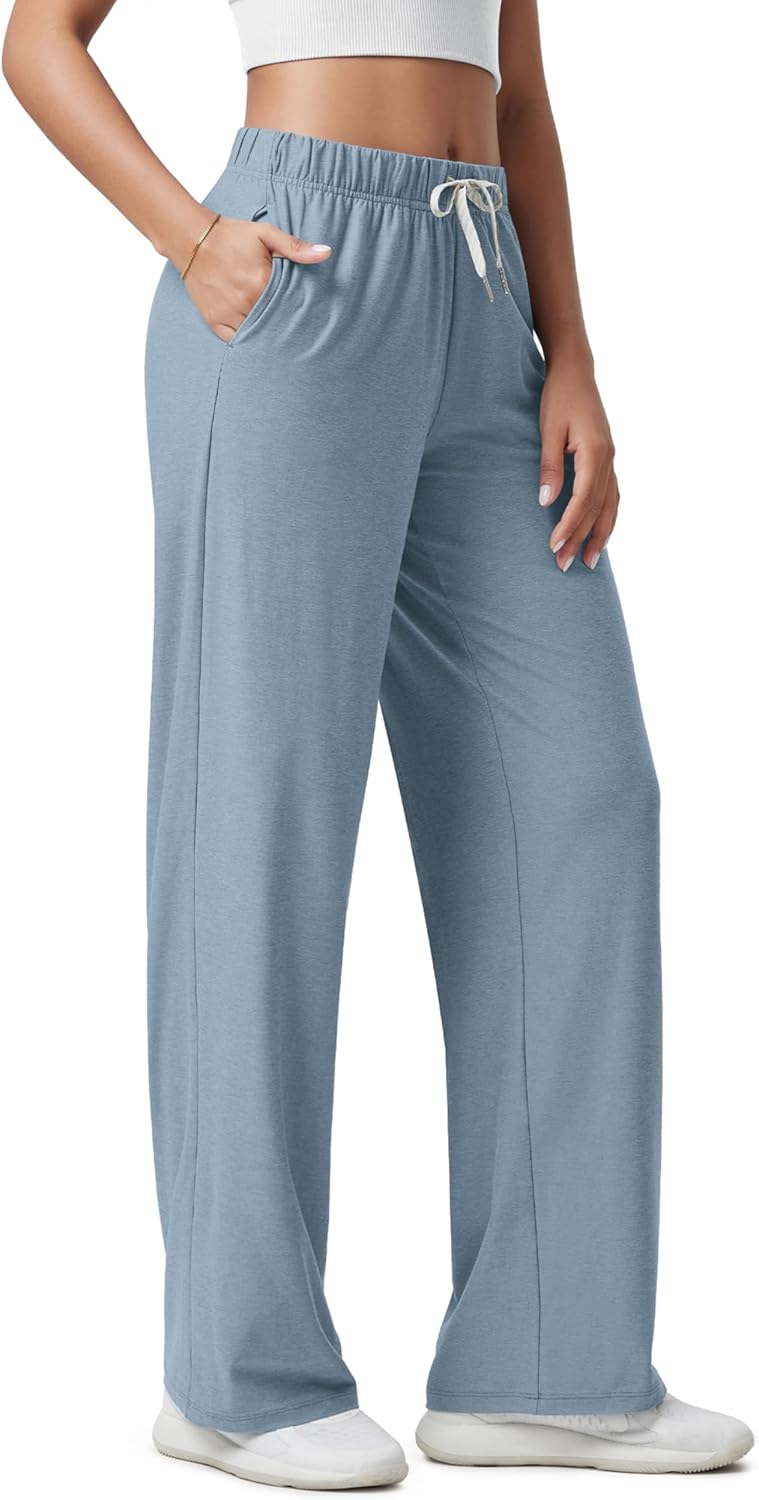 Thumbnail 6 de ODODOS Women’s Straight Leg Pants (odSTRATUM Tech) Ultra-Soft Relaxed Pajama Lounge Pants with Pockets