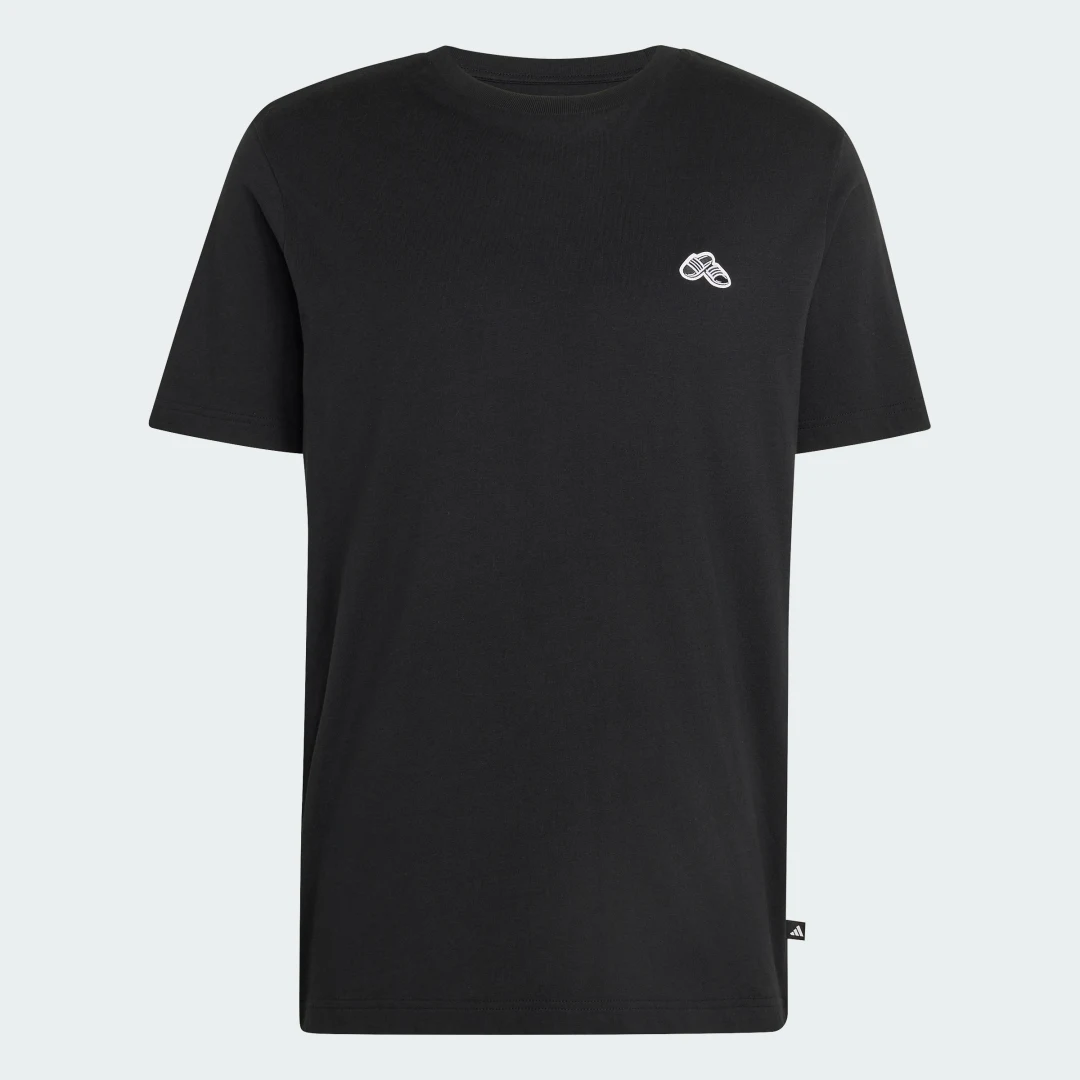 Detalle de Adidas CAMISETA ESTAMPADA SUMMER SLIDES SPORT – Negro