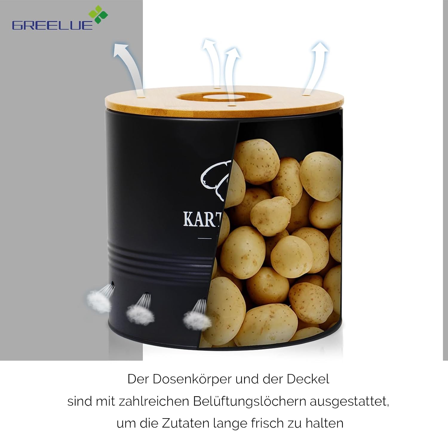 Thumbnail 2 de GREELUE Premium Kartoffel Aufbewahrungsbox 3er Set