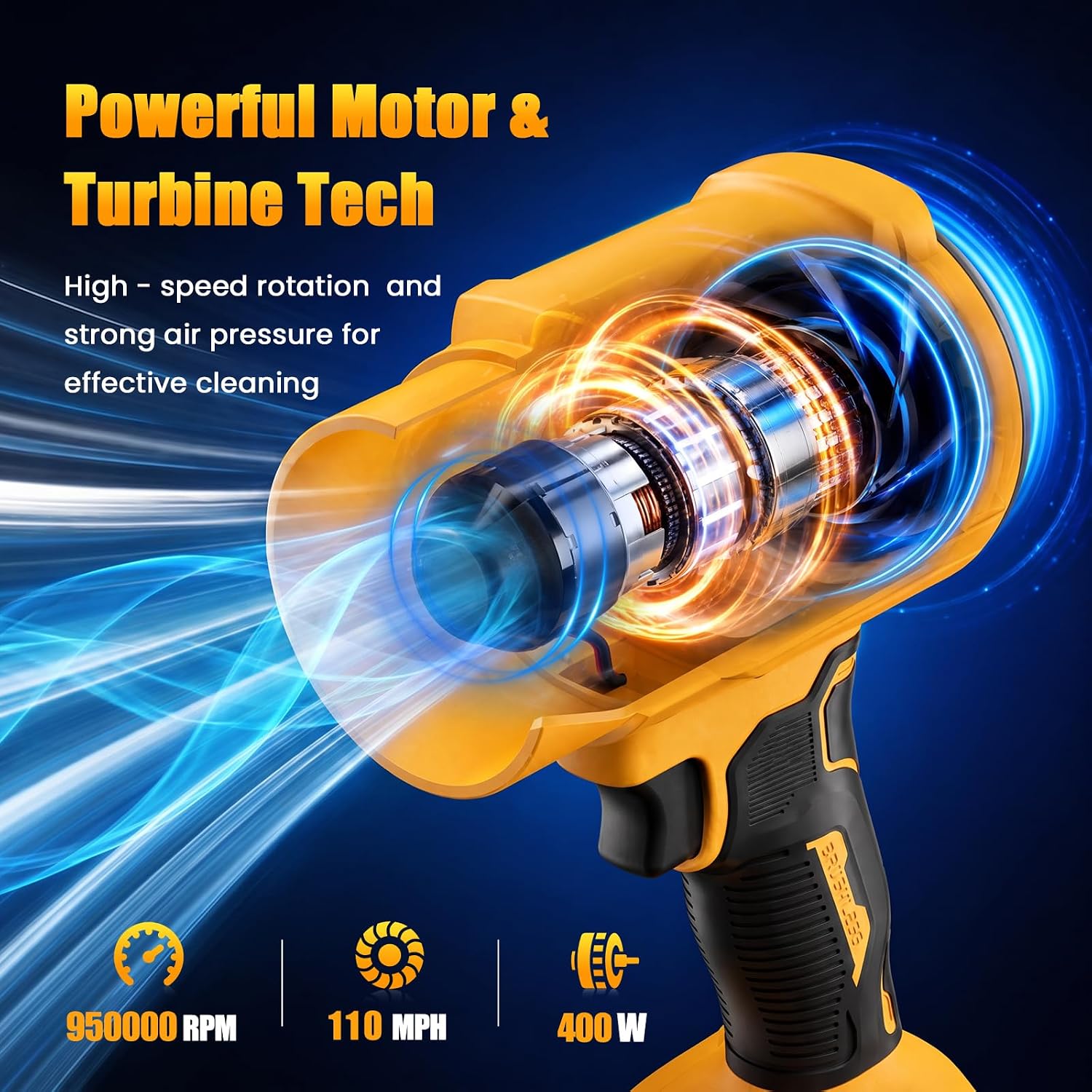 Detalle 2 de Cordless Leaf Blower with 4.0Ah Batteries