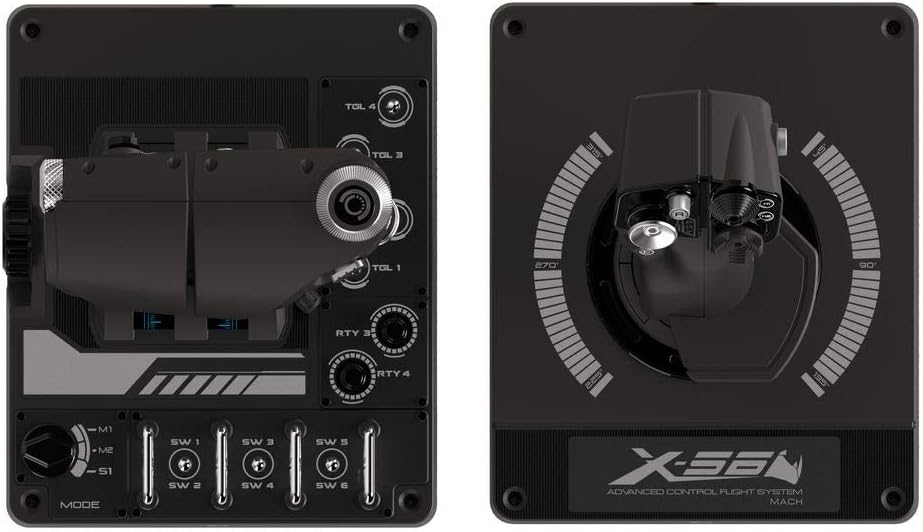 Thumbnail 5 de Logitech G X56 HOTAS Throttle and Joystick flight controller with RGB lighting, 6 DoF and programmable controls (PC) — Black