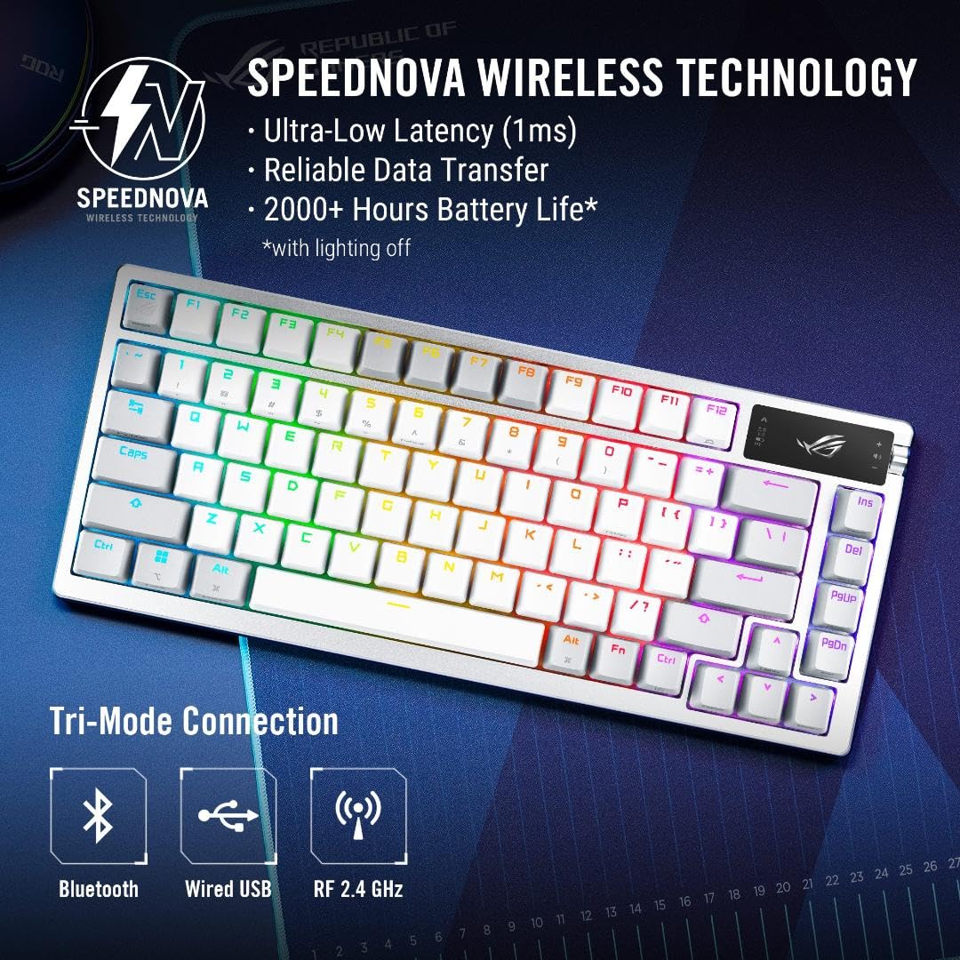 Detalle 2 de ASUS ROG Azoth 75% TKL mechanical keyboard ⌨