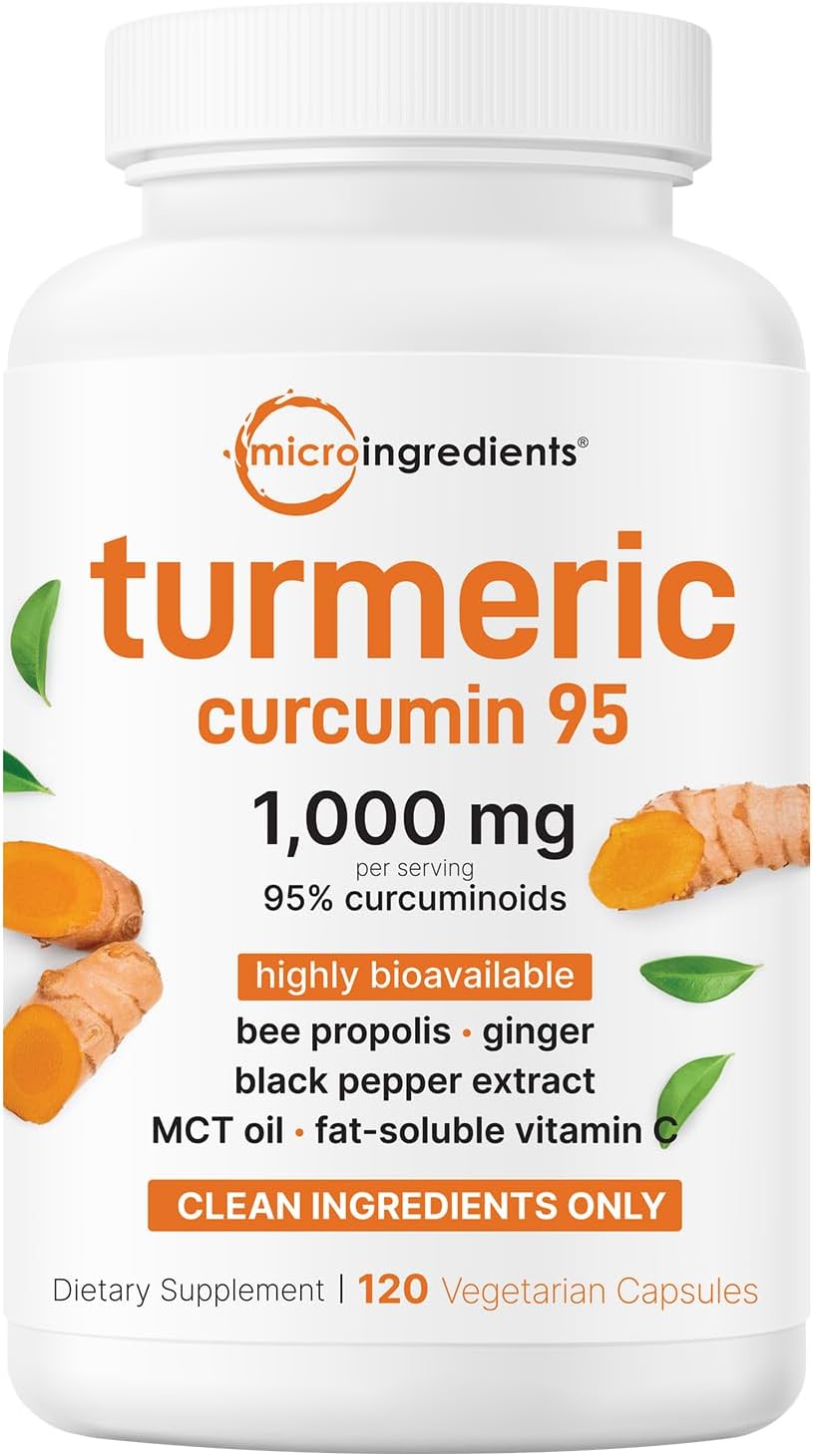 Detalle de Micro Ingredients Turmeric Curcumin Capsules 1,000 mg